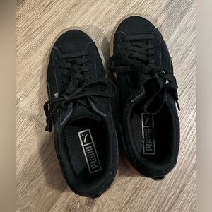 Puma Black Suede Platform